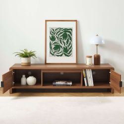 Meuble TV UTICA effet noyer 160cm