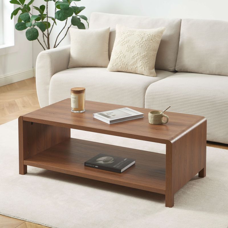 Table basse UTICA effet noyer