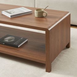 Table basse UTICA effet noyer