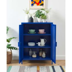 Buffet PANTONE métal bleu électrique h100cm