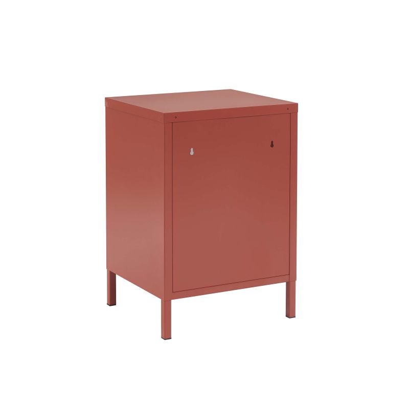 Table de chevet PANTONE métal terracotta 40cm