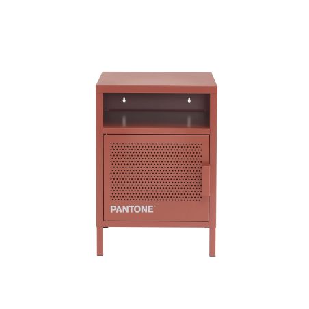 Table de chevet PANTONE métal terracotta 40cm