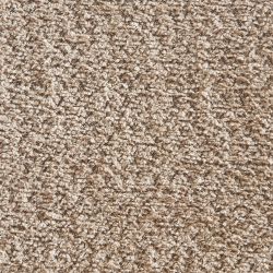 Lot de 2 tabourets TINA tissu bouclette taupe et cannage rotin