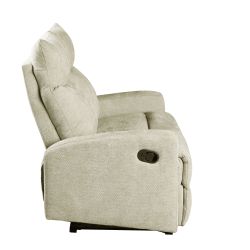 Canapé relax manuel ANTARES 2 places tissu beige