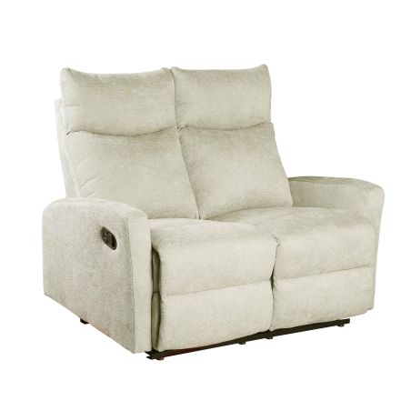 Canapé relax manuel ANTARES 2 places tissu beige