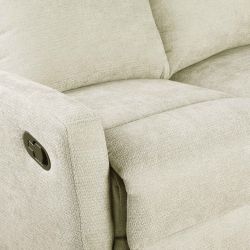 Canapé relax manuel ANTARES 2 places tissu beige