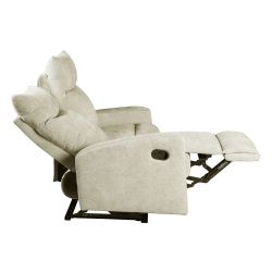 Canapé relax manuel ANTARES 2 places tissu beige