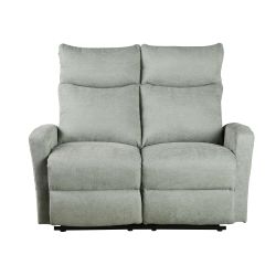 Canapé relax manuel ANTARES 2 places tissu vert