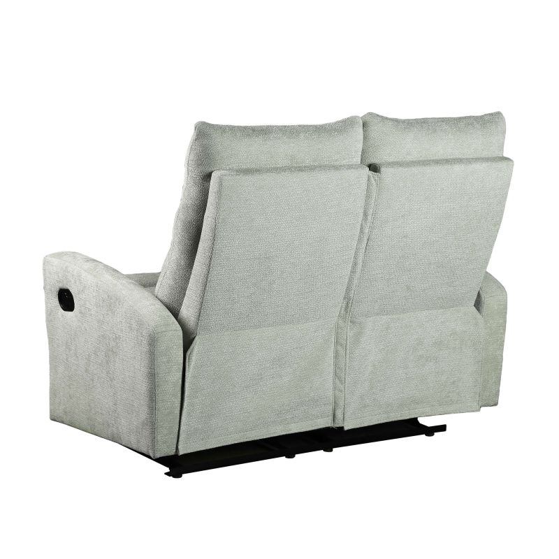 Canapé relax manuel ANTARES 2 places tissu vert