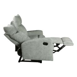 Canapé relax manuel ANTARES 2 places tissu vert