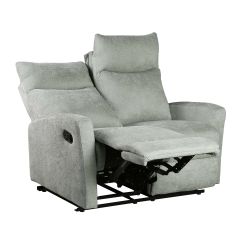 Canapé relax manuel ANTARES 2 places tissu vert