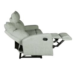 Canapé relax manuel ANTARES 3 places tissu vert