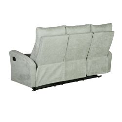 Canapé relax manuel ANTARES 3 places tissu vert