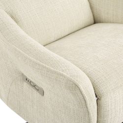 Fauteuil relax électrique rotatif COCHYRE 1 place tissu beige