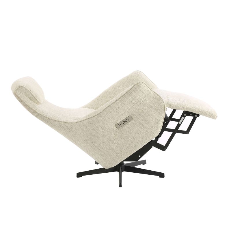 Fauteuil relax électrique rotatif COCHYRE 1 place tissu beige