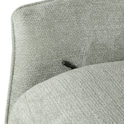 Fauteuil relax manuel rotatif RIGEL + repose-pieds 1 place tissu vert