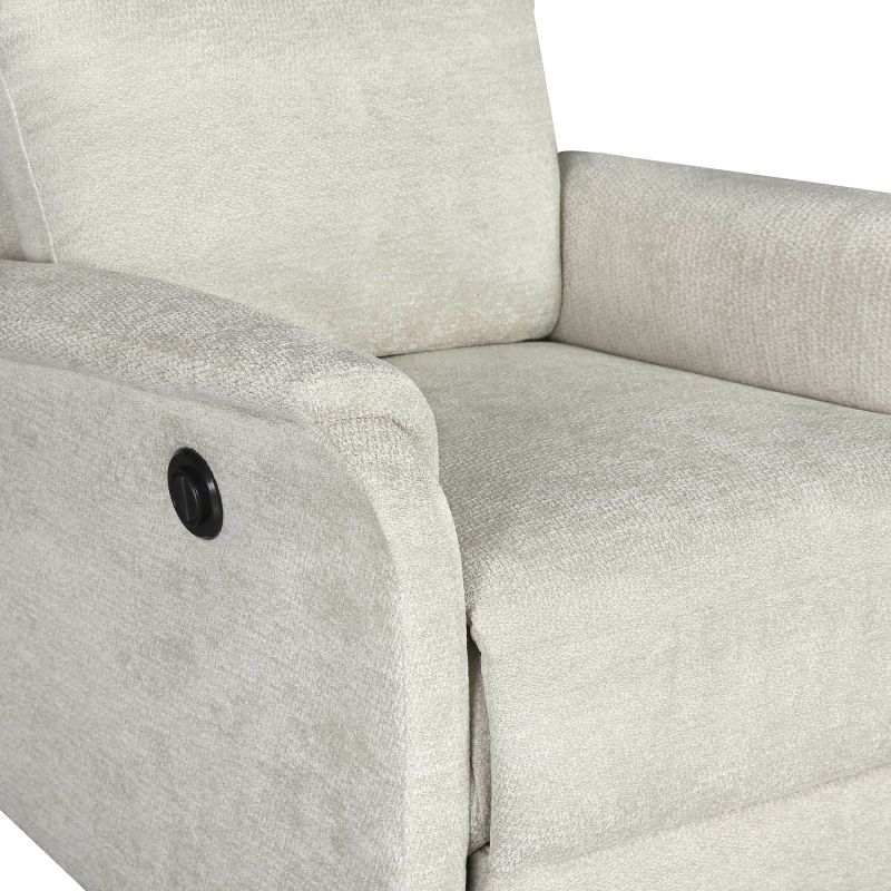 Fauteuil relax électrique ARGOLI 1 place tissu beige