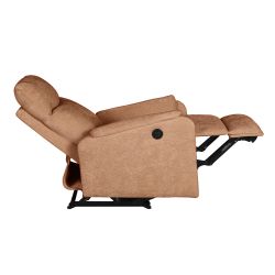 Fauteuil relax électrique ARGOLI 1 place tissu orange
