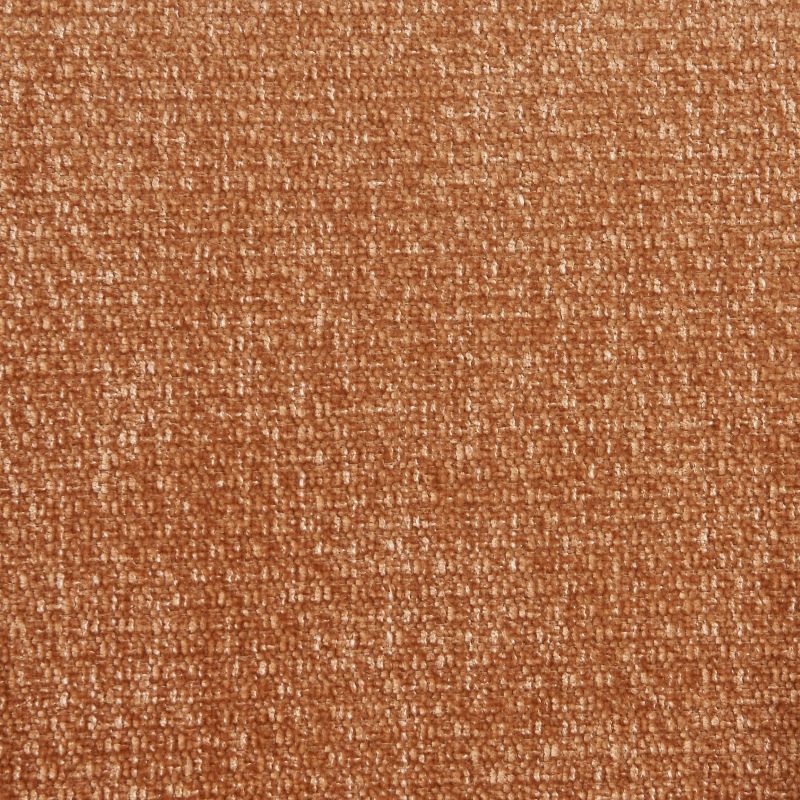 Fauteuil de table PAOLA tissu chenille terracotta pied chêne massif