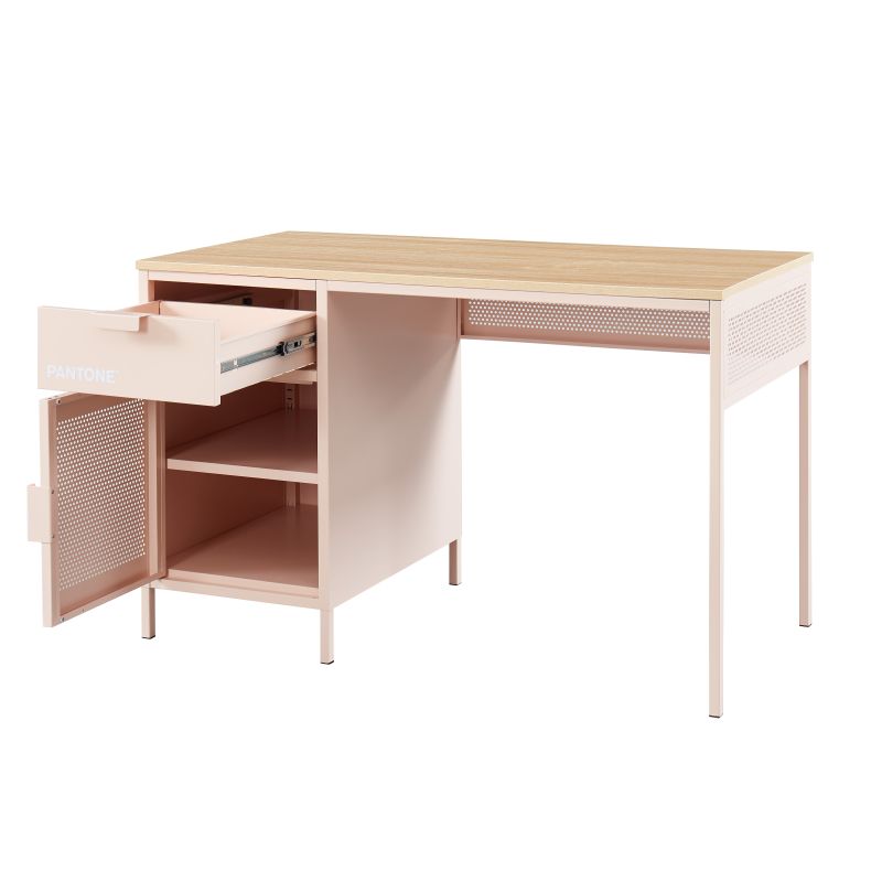 Bureau PANTONEmétal rose blush 120cm