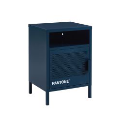 Table de chevet PANTONE métal bleu nuit 40cm