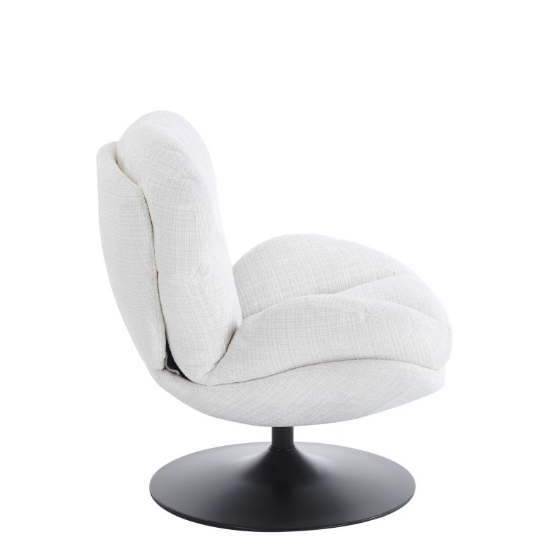 Fauteuil rotatif CERES 1 place tissu beige