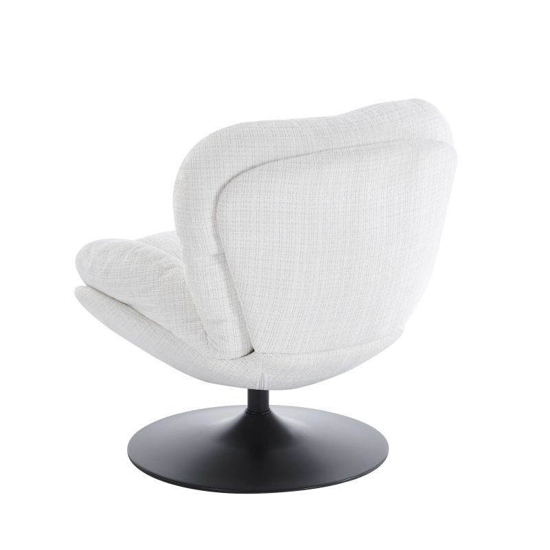 Fauteuil rotatif CERES 1 place tissu beige