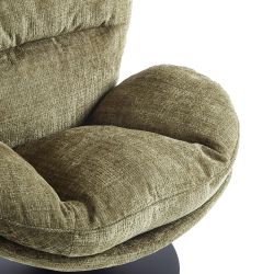 Fauteuil rotatif CERES 1 place tissu vert