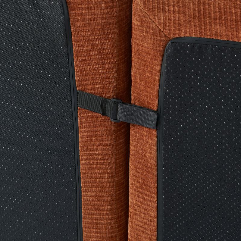 Chauffeuse JANIS modulable 1 place velours terracotta