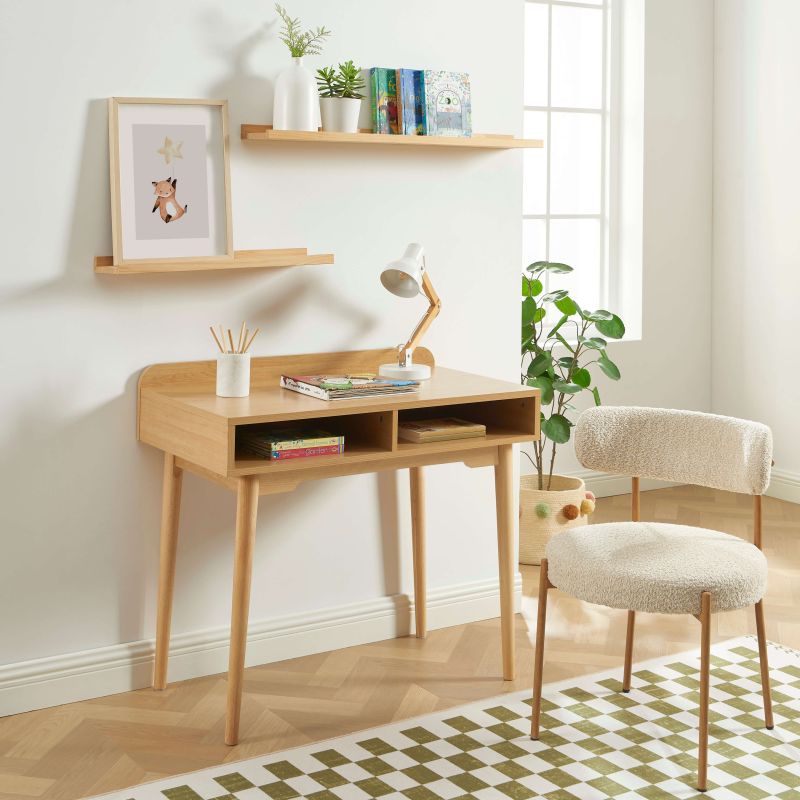 Bureau enfant NILA effet chêne 90cm