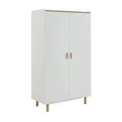 Armoire enfant AURA blanc 2 portes