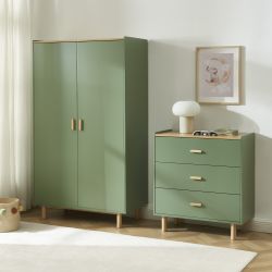 Armoire enfant AURA vert 2 portes