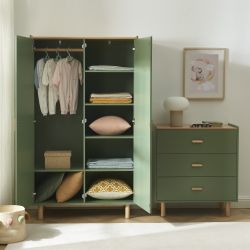 Armoire enfant AURA vert 2 portes