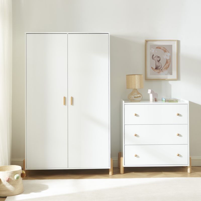 Armoire enfant ILIO blanc 2 portes