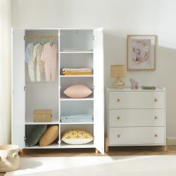Armoire enfant ILIO blanc 2 portes