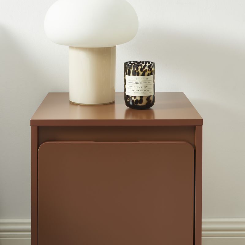 Table de chevet AKKA marron chocolat