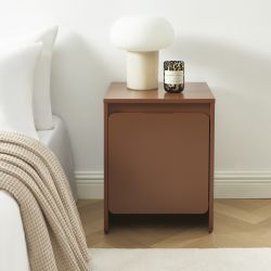 Table de chevet AKKA marron chocolat