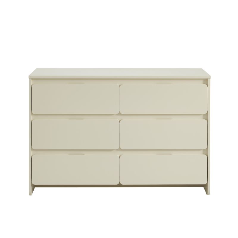 Commode AKKA 6 tiroirs beige 120 cm