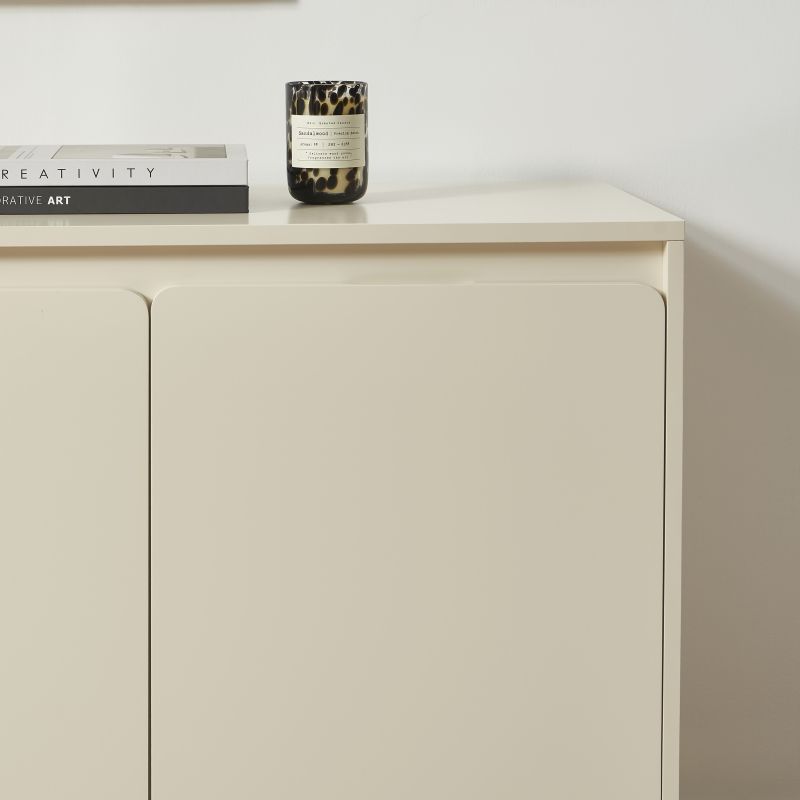 Buffet AKKA 3 portes beige 140 cm