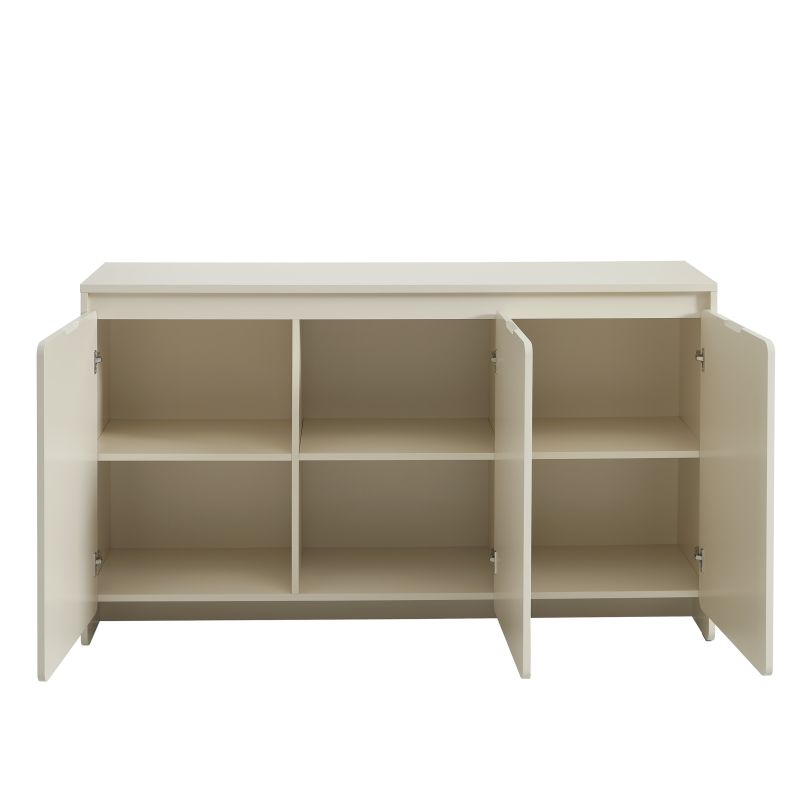 Buffet AKKA 3 portes beige 140 cm