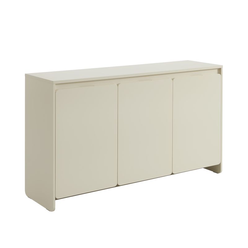 Buffet AKKA 3 portes beige 140 cm