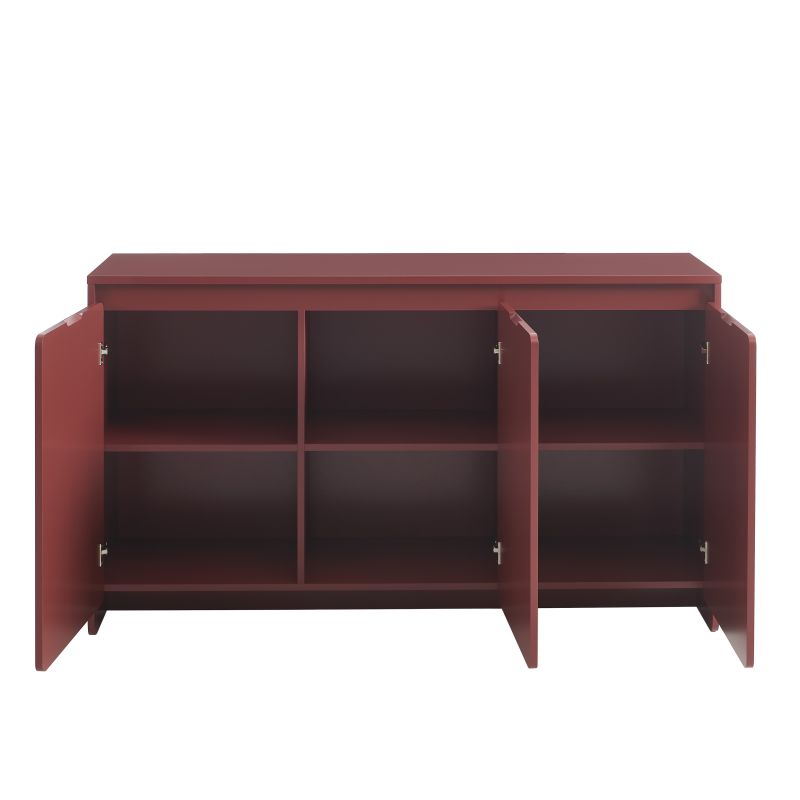 Buffet AKKA 3 portes bordeaux 140 cm