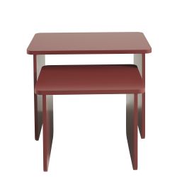 Tables basses gigognes AKKA bordeaux