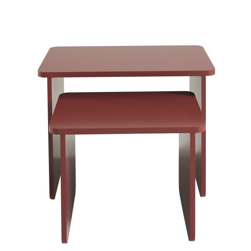 Tables basses gigognes AKKA bordeaux