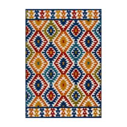 Tapis extérieur TIKI motif aztèque coloré 70x140 cm