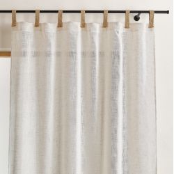 Rideau DONI polylin blanc 140x260cm