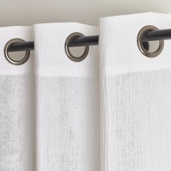 Rideau VISTA gaze de coton blanc 130x240cm