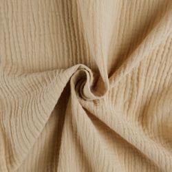 Rideau VISTA gaze de coton sable 130x240cm