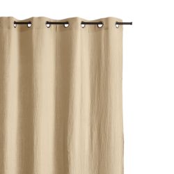 Rideau VISTA gaze de coton sable 130x240cm