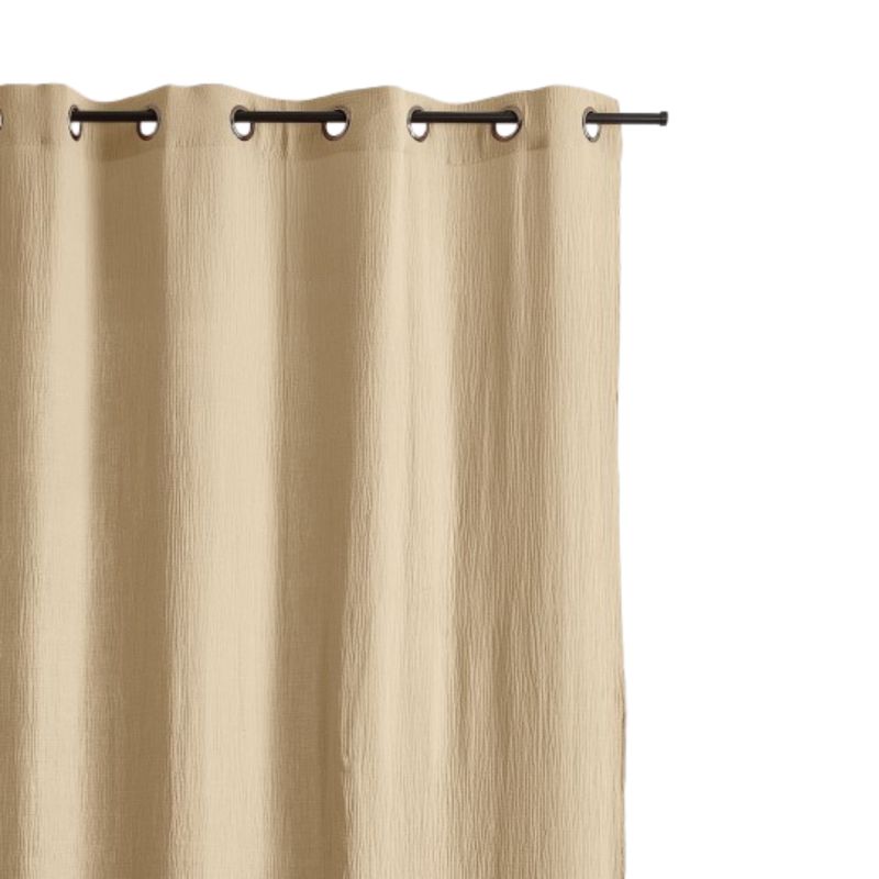 Rideau VISTA gaze de coton sable 130x240cm
